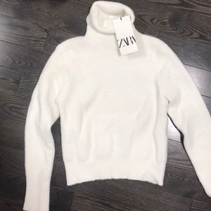 Zara super soft winter white turtleneck